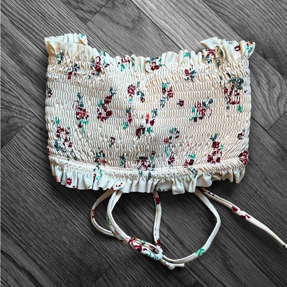 Xhilaration Cream Floral Bandeau!
